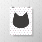 Cat Wall Poster by Abricotine
